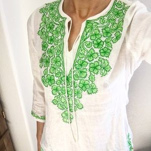 Beautiful embroidered linen shirt